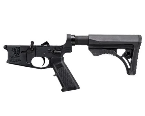 BC-15 | Multi-Caliber Billet Lower Assembly | Black Anodized | Upgraded UTG Tactical Stock