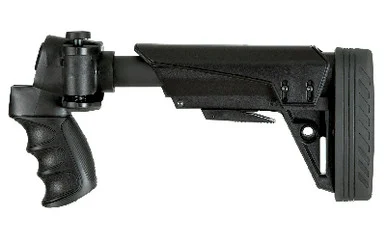 ATI ADV TECH S-FLD STK MOSS 990 AFTRSHK, Stock Side-Folds to the Left, TactLite Gen2 Adjustable, Black