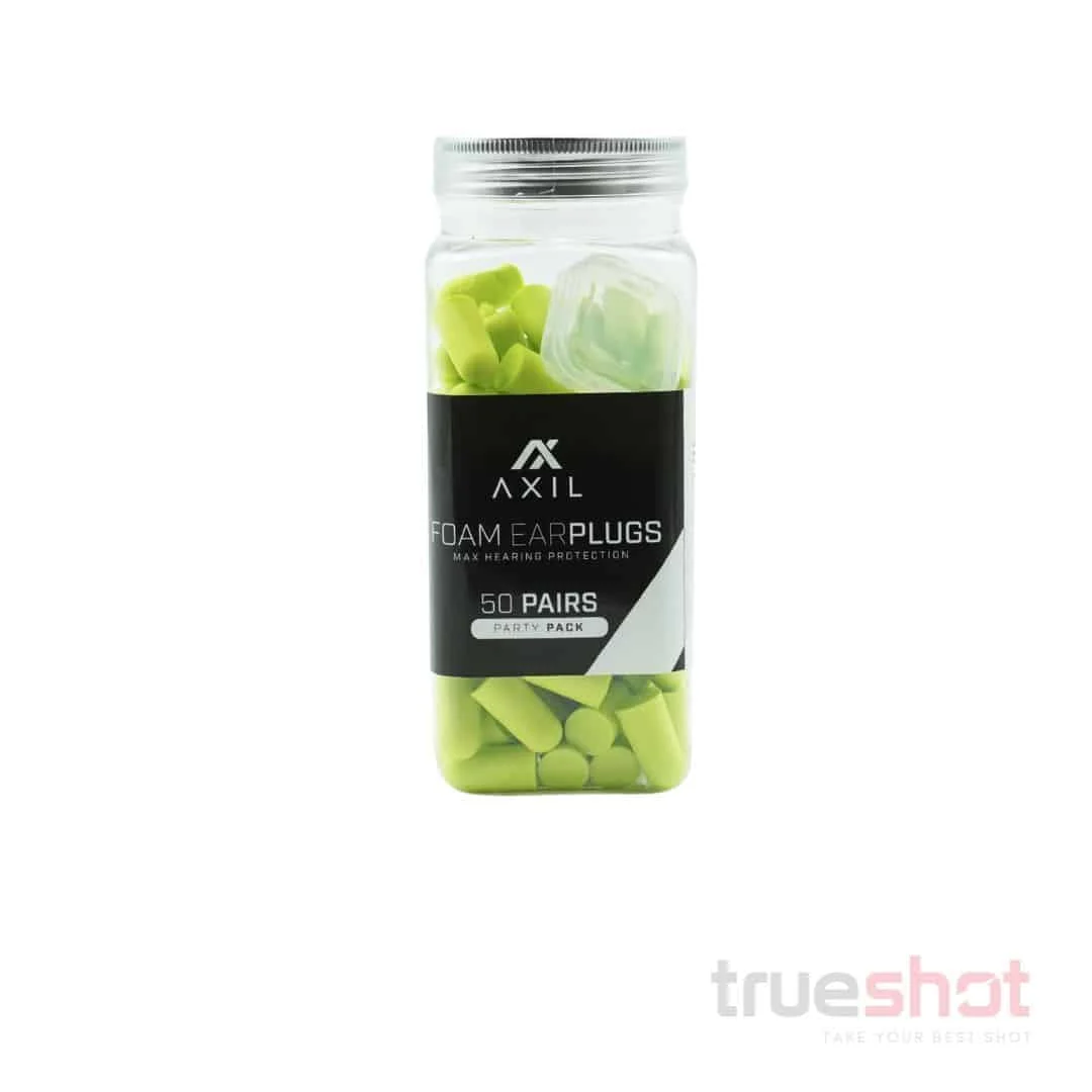 AXIL - Foam Ear Plugs - Green - 50 Pair Bucket