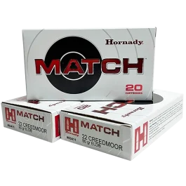 Hornady Match 22 Creedmoor 80 Gr ELD Match 20 Rounds Ammo
