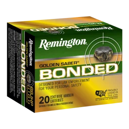 Remington Golden Saber Bonded 45 ACP 185 Grain Bonded Brass JHP 29325