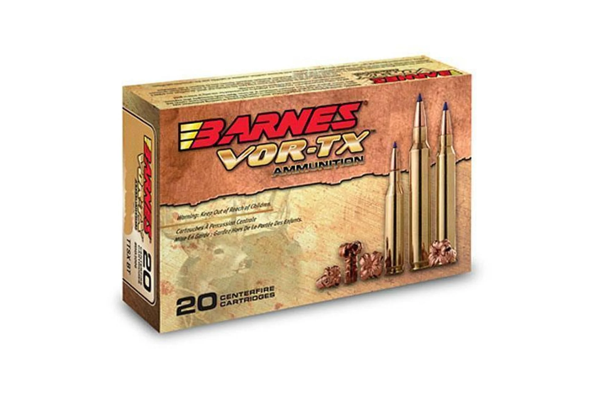 Barnes Bullets 21531 VOR-TX 30-06 Springfield 150 gr Tipped TSX Boat-Tail Rifle Ammo - 20 Rounds - 69477