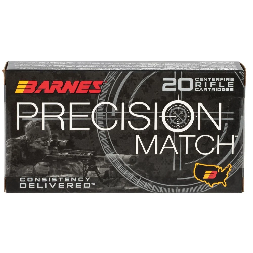 Barnes Bullets 30742 Precision Match 260 Rem 140 gr Open Tip Match Boat-Tail Rifle Ammo - 20 Rounds - 30742