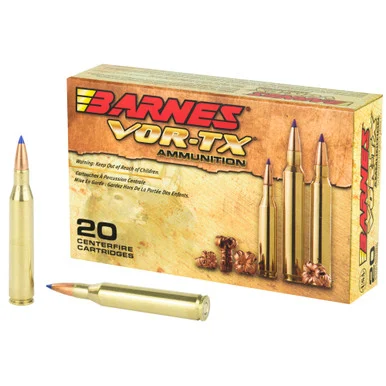 Barnes VOR-TX, .25-06 Remington, 100 Gr TTSX Boat Tail, 20 Rds, Brass