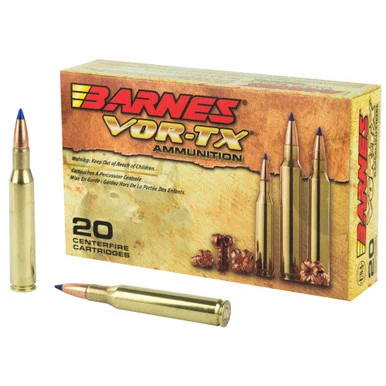 Barnes VOR-TX, 270 Winchester, 130 Gr TTSX Boat Tail, 3,060 FPS, Lead-Free