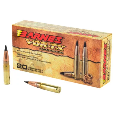 Barnes VOR-TX, 300 AAC Blackout, 110 Gr, Tipped TAC-TX Bullet, 20 Rds, Lead-Free