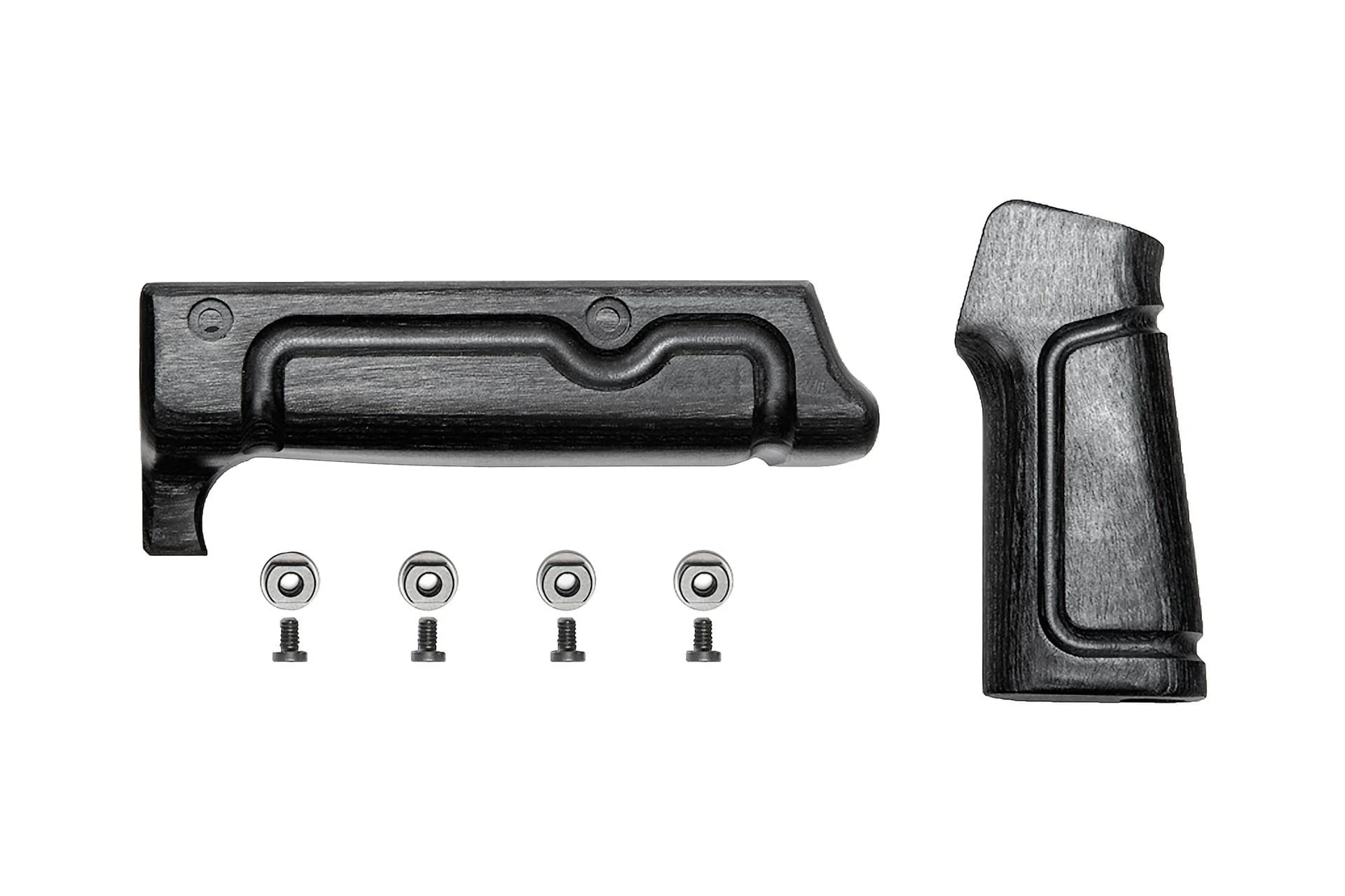 Battle Arms BATTLEARMS Black Laminate Furniture Two Piece Kit For Rigidrail Series of Rails - BAD-WOOD-KIT-B