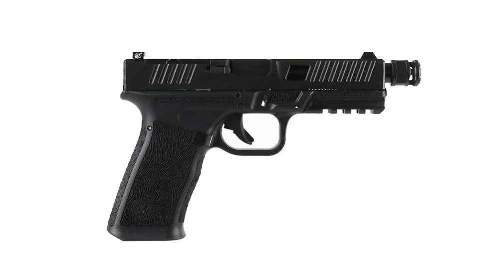 BC-101 | BCA Grizzly w/ROOK Micro Compensator | Window Cut 9mm Handgun | 9mm Black Nitride Threaded Barrel | 1:16 Twist | 17+1 Capacity
