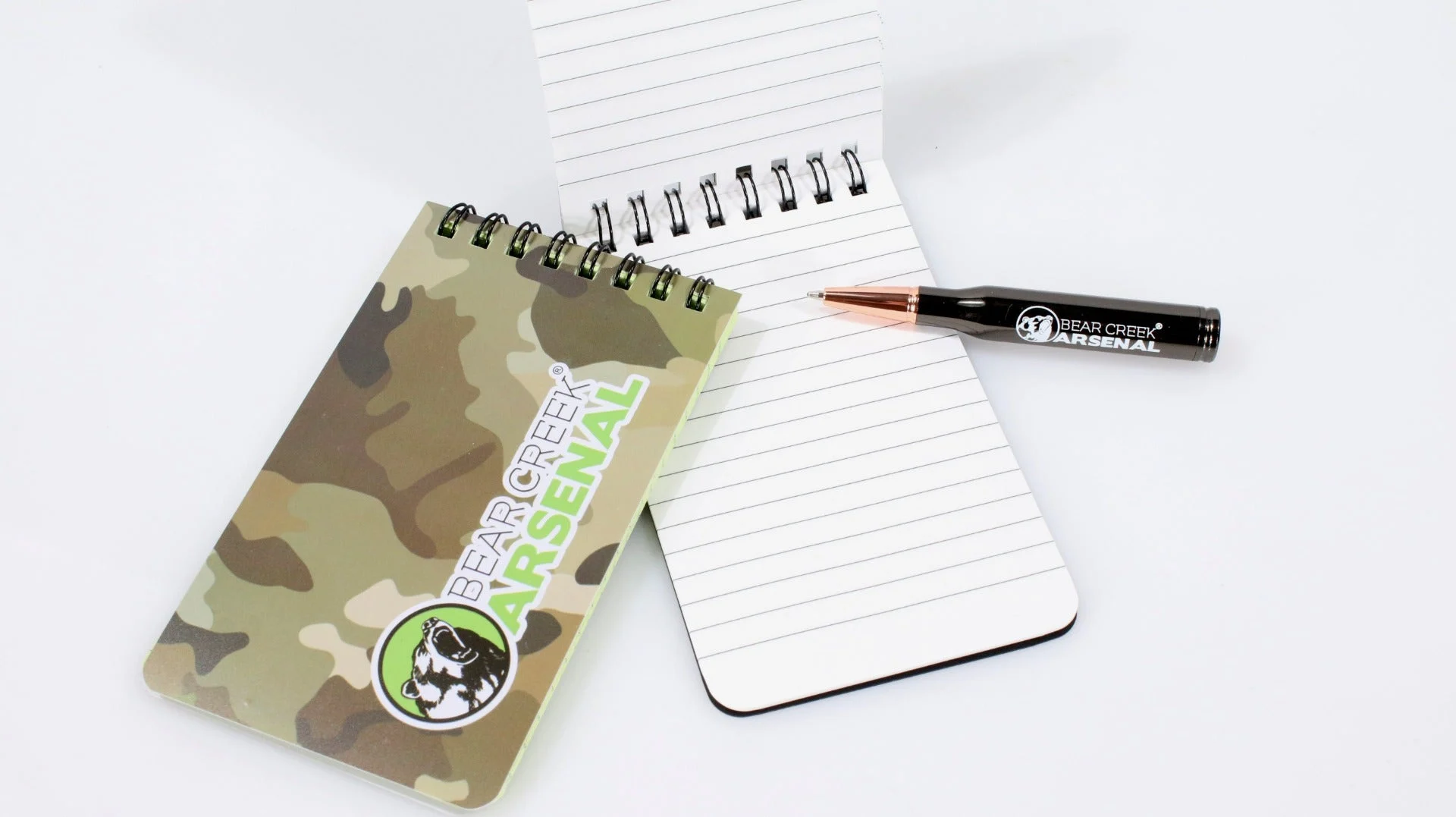BCA Weatherproof Spiral 3 x 5 inch Camo Hardcover Field Notes | Notepad Grid Paper