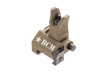 BCM Folding Battle Sight - Front - M4 Type - (mfg by Troy Ind) - FLAT DARK EARTH