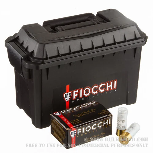 80 Rounds in Plano Box of 12ga Ammo by Fiocchi Law Enforcement -00 Buck