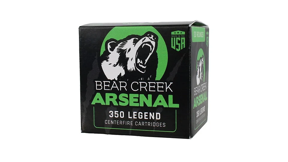 Bear Creek Arsenal | .350 Legend Round Nose Ammunition | 147 grain | 20 Round Box