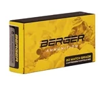 Berger Match Grade 308 Winchester Ammo 175 Grain Jacketed Hollow Point - 65-60010