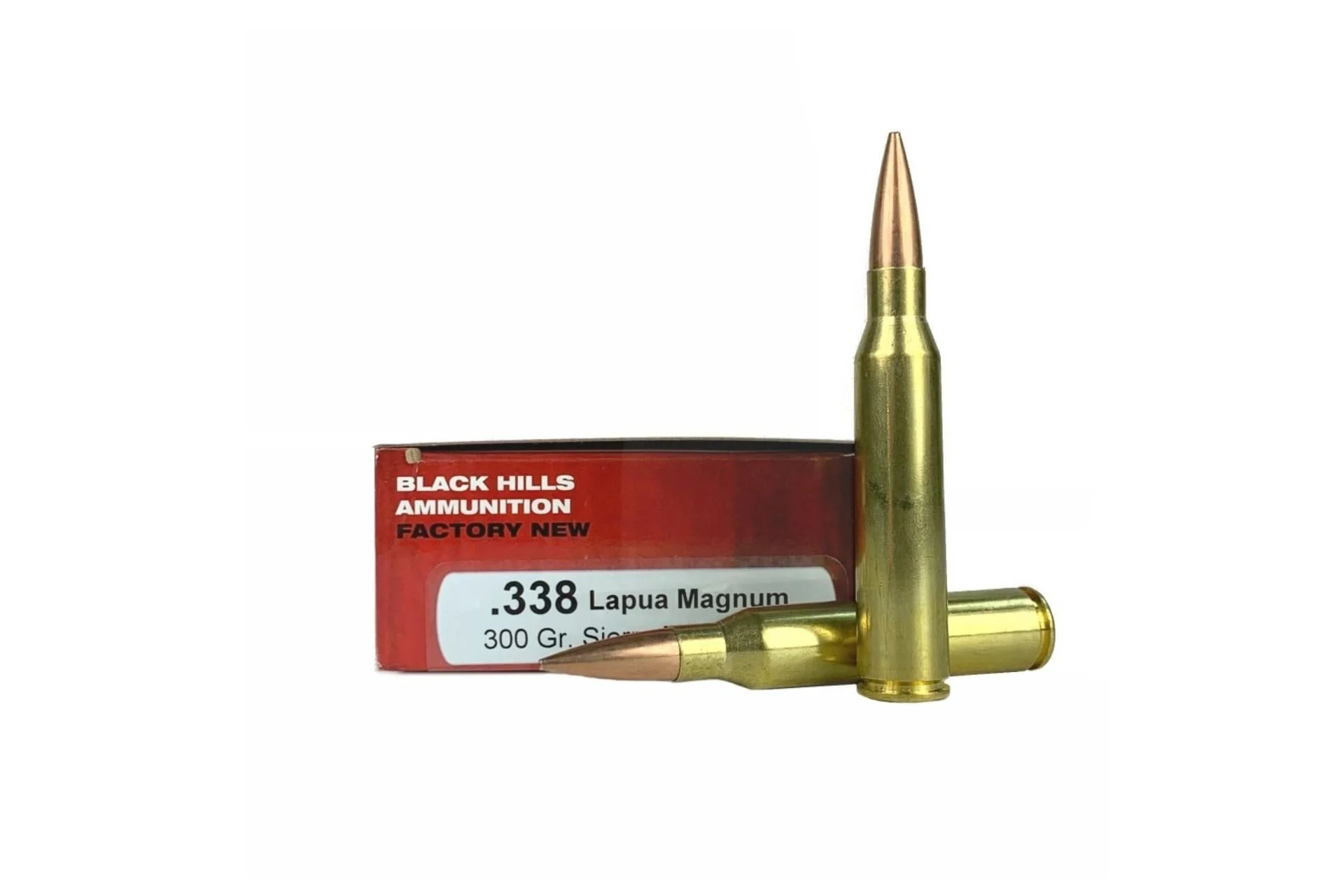 Black Hills 338 Lapua 300gr Sierra Matchking Rifle Ammo - 20 Rounds - 2C338LAPN1