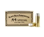 Black Hills Cowboy Action 44 Special Ammo 210 Grain Lead Flat Point