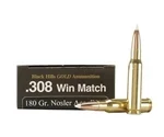 Black Hills Gold 308 Winchester Ammo 180 Grain Nosler AccuBond