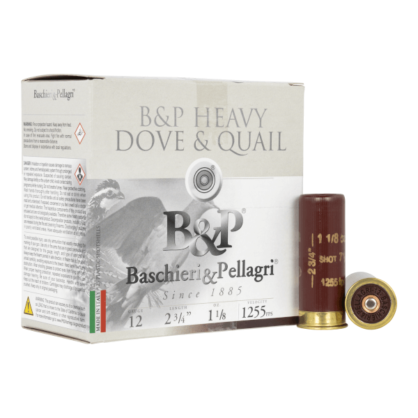 B&P 12B18D75 Dove & Quail 12 Gauge 2.75" 1 1/8 oz 7.5 Shot Shotgun Ammo - 25 Rounds - 126613