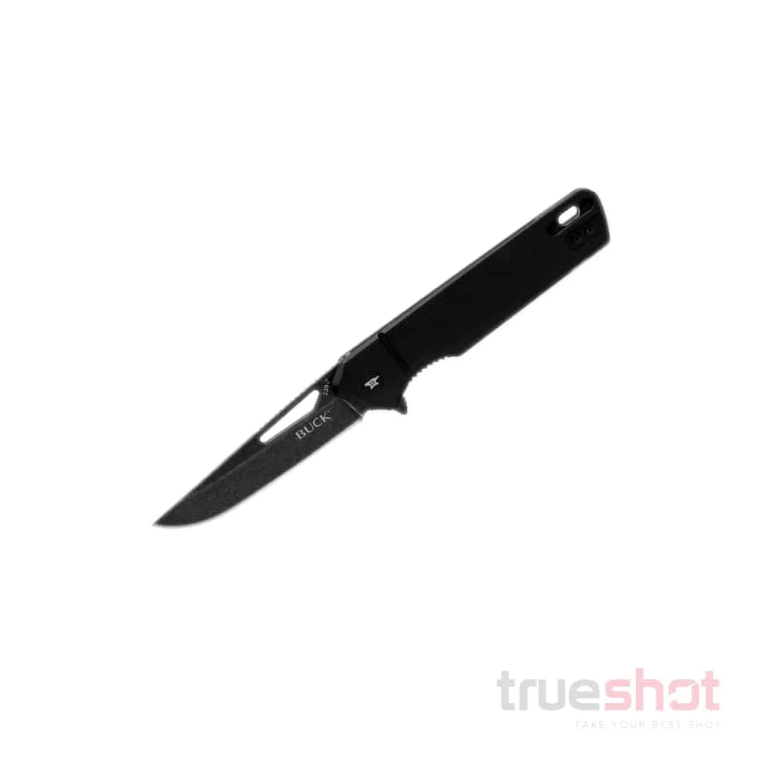Buck - 239 Infusion - Black - G-10 - Black Stonewash - 7Cr - 3.25"
