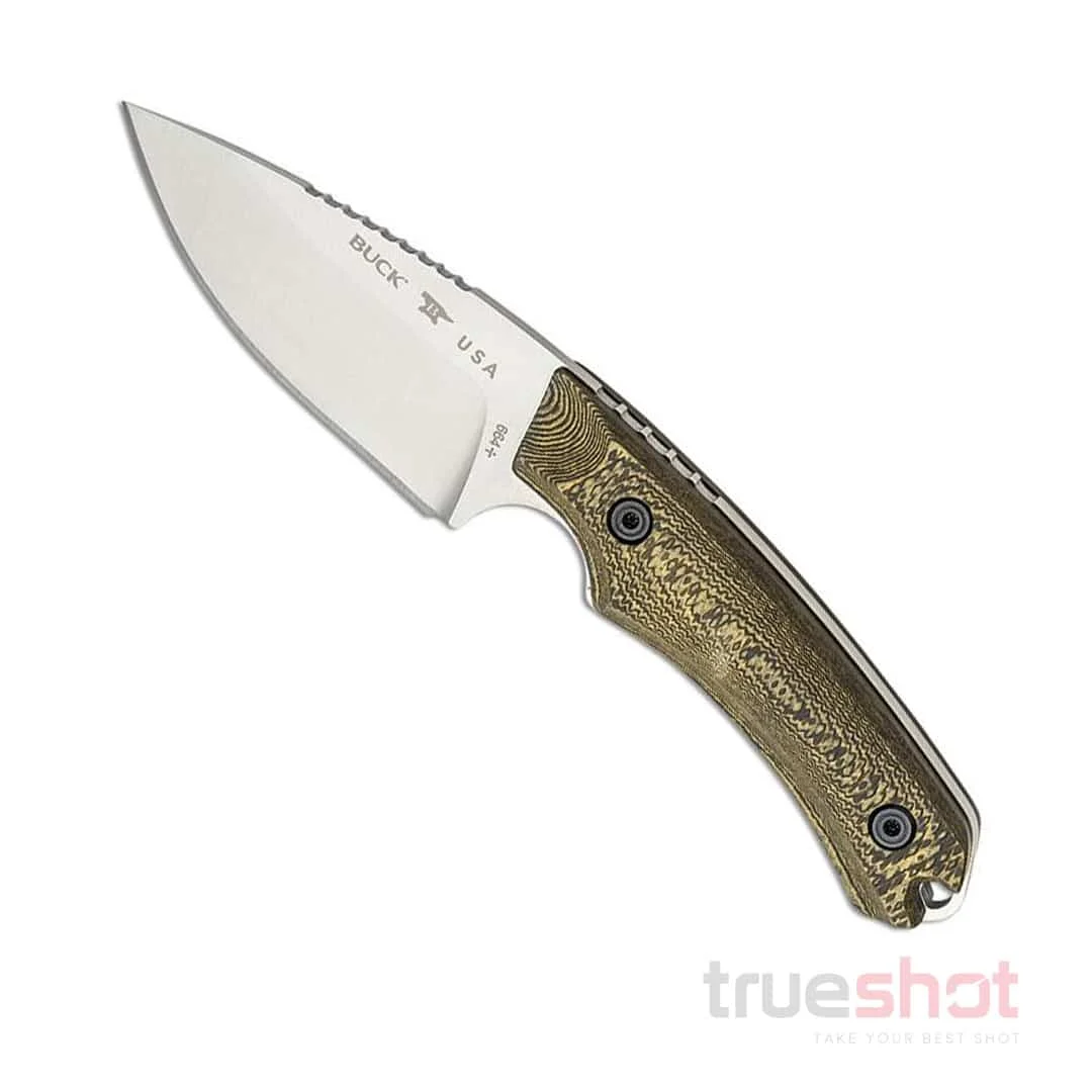 Buck- 664 Alpha Hunter-Fixed Blade Knife - Richlite - 3.6" - Satin - 0664BRS-B