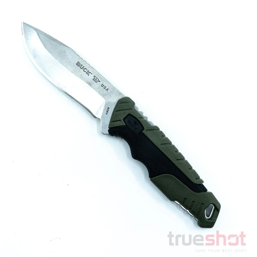 Buck - Pursuit Large - Green GFN - 420HC - Satin -4.5"