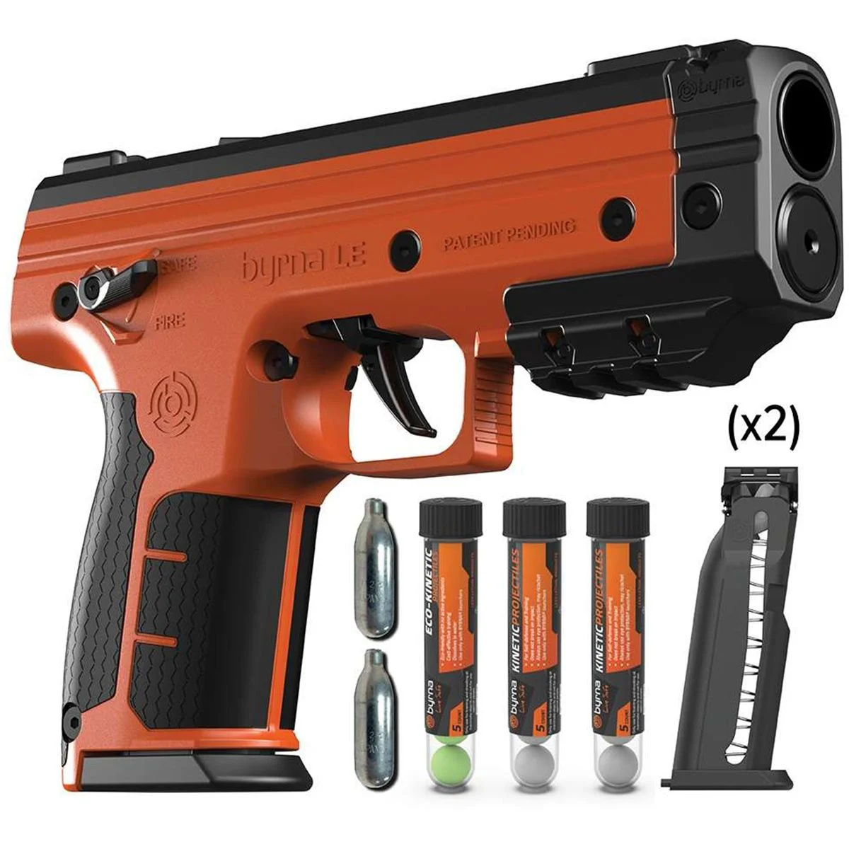 Byrna LE Kinetic Kit - Orange - LK68300-1-ORN-KINETIC