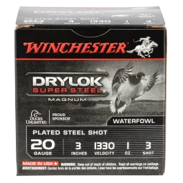 Winchester Drylok Super Steel 20 Gauge 3 1 oz 3 Shot XSM2033