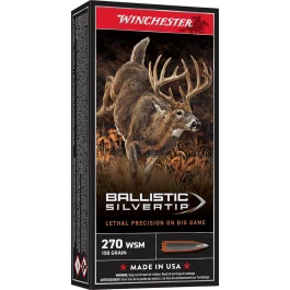 Winchester Ballistic Silvertip 270 WSM 150 Gr Rapid Controlled Expansion Polymer Tip Ammo