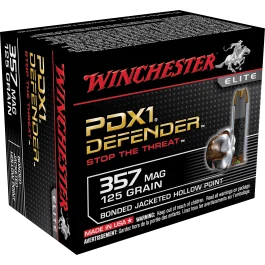 Winchester Defender 357 Magnum 125 Grain Bonded JHP S357MPDB