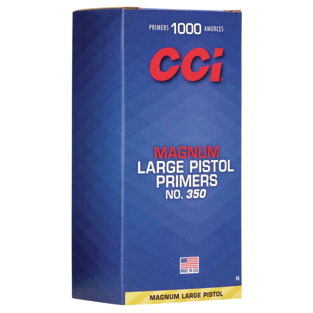 CCI 0016 Magnum Pistol No. 350 Large Pistol Multi-Caliber Handgun 1000 Per Pack - 64440