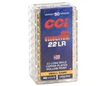 CCI Ammo Velocitor 22 Long Rifle Ammo 40 Grain Plated Lead Hollow Point - 0047