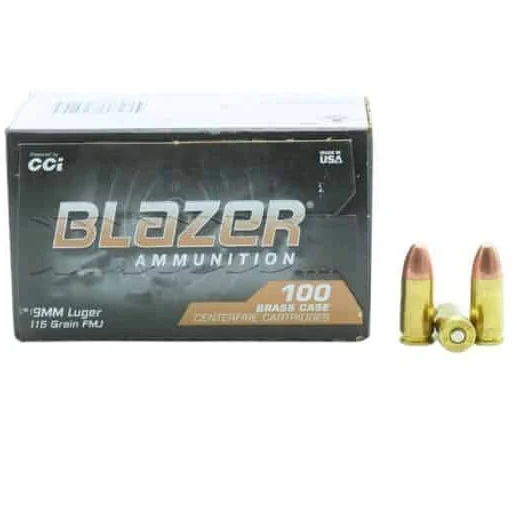 CCI - Blazer - 9mm - 115 Grain - FMJ - Bulk Pack