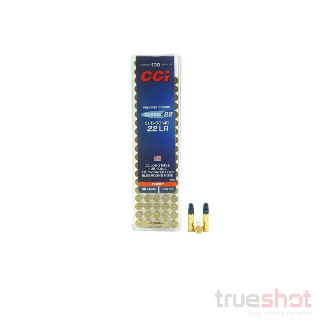 CCI - Clean - 22 Long Rifle - 40 Grain - Subsonic - LRN