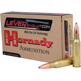 Hornady Leverevolution 308 Marlin Express 160 Gr Flex Tip eXpanding Ammo