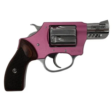 Charter Arms Coyote, 380 ACP, 2.00" Barrel, 5 Rds, Pink & Hi-Polish