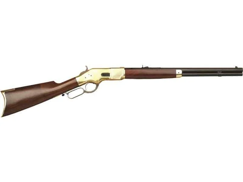 Cimarron CA231 1866 Yellowboy 20" Lever Action Short Rifle .44-40 Win, 10 Rd Brass Receiver Walnut Stock Blued - CA231