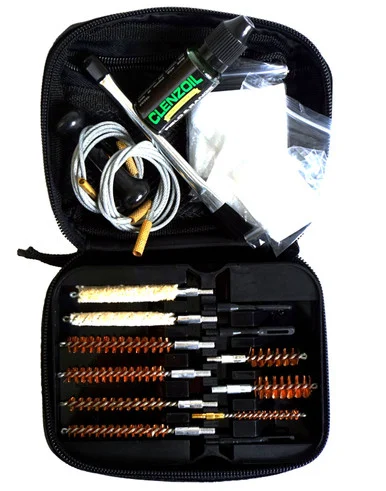 Clenzoil Field & Range Cleaning Kit, Multi-Caliber, 21 Pieces, Black