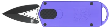 CobraTec Knives CTASPPUR ASP, 1.94" D2 Steel Blade, Purple Aluminum Handle