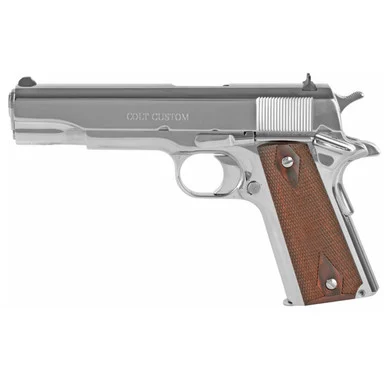 COLT 1911 Government .45 ACP 5in 7rd Bright Stainless Semi-Automatic Pistol (O1070BSTS)