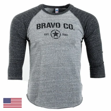 Command Raglan Tee 3/4S, Mod 9 (Grey/Black)