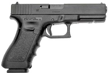 Glock 22 Standard Pistol w/Compensator PI2259203, 40 S&W, 4.49 in, Polymer Grip, Black Finish, Fixed Sights, 15 Rd