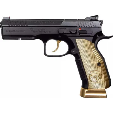 CZ 75 Shadow 2, "Gold Digger", 9MM, 5.00" Barrel, Gold Finish
