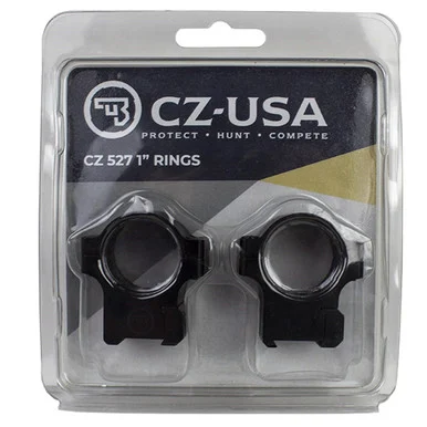 CZ-USA CZ 527 1" Rings, 16mm Dovetail, Aluminum Base, 0.550" Height, Anodized Finish