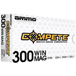 Ammo  Inc Compete 300 Win Mag 190 Gr Boat Tail HP Ammo