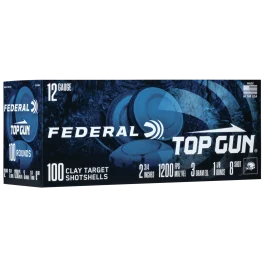 Federal Top Gun 12 Gauge 2.75 1 1/8 oz 8 Shot TG121008