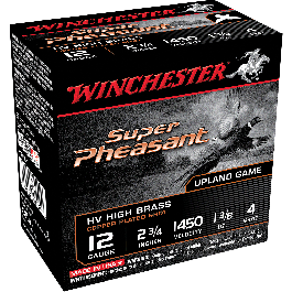 Winchester Super Pheasant 12 Gauge 2.75 1 3/8 oz 4 Shot X12PHV4