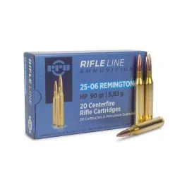 PPU Rifle Line 25-06 Remington 90 Grain HP