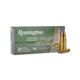 Remington Premier Match 223 Remington 77 Grain Sierra MatchKing BTHP Ammo