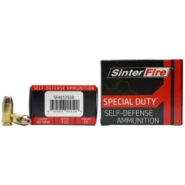 Sinterfire Special Duty (sd) 40 S&W 125 Grain Lead Free Frangible Hollow Point SF40125SD