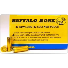 Buffalo Bore Ammo  Buffalo-barnes 500 S&W 375 Gr Barnes VOR-TX XPB Lead-Free Ammo