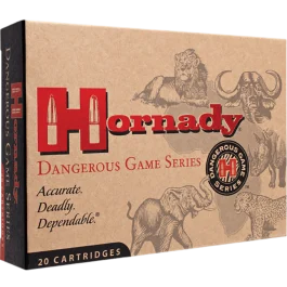 Hornady Dangerous Game 375 H&H Mag 270 Gr InterLock Spire Point Recoil Proof Ammo